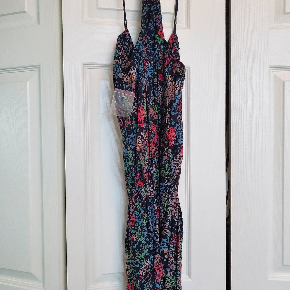 🌹Paint splatter dress w metal embellishments